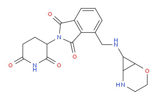 2-(2,6-dioxopiperidin-3-yl)-4-[({2-oxa-5-azabicyclo[4.1.0]heptan-7-yl}amino)methyl]-2,3-dihydro-1H-isoindole-1,3-dione