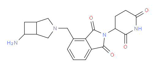 4-({6-amino-3-azabicyclo[3.2.0]heptan-3-yl}methyl)-2-(2,6-dioxopiperidin-3-yl)-2,3-dihydro-1H-isoindole-1,3-dione