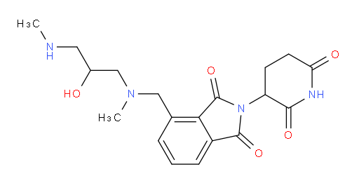 2-(2,6-dioxopiperidin-3-yl)-4-({[2-hydroxy-3-(methylamino)propyl](methyl)amino}methyl)-2,3-dihydro-1H-isoindole-1,3-dione