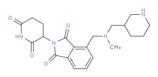 2-(2,6-dioxopiperidin-3-yl)-4-({methyl[(piperidin-3-yl)methyl]amino}methyl)-2,3-dihydro-1H-isoindole-1,3-dione