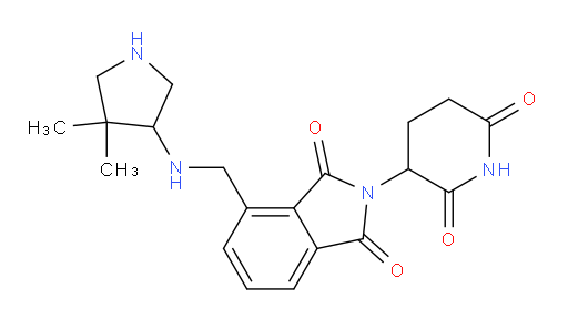 4-{[(4,4-dimethylpyrrolidin-3-yl)amino]methyl}-2-(2,6-dioxopiperidin-3-yl)-2,3-dihydro-1H-isoindole-1,3-dione