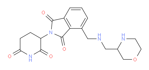 2-(2,6-dioxopiperidin-3-yl)-4-({[(morpholin-3-yl)methyl]amino}methyl)-2,3-dihydro-1H-isoindole-1,3-dione