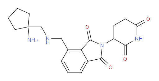 4-({[(1-aminocyclopentyl)methyl]amino}methyl)-2-(2,6-dioxopiperidin-3-yl)-2,3-dihydro-1H-isoindole-1,3-dione
