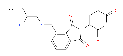 4-{[(2-aminobutyl)amino]methyl}-2-(2,6-dioxopiperidin-3-yl)-2,3-dihydro-1H-isoindole-1,3-dione