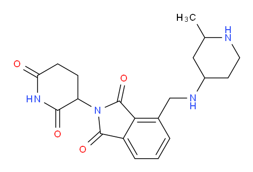 2-(2,6-dioxopiperidin-3-yl)-4-{[(2-methylpiperidin-4-yl)amino]methyl}-2,3-dihydro-1H-isoindole-1,3-dione