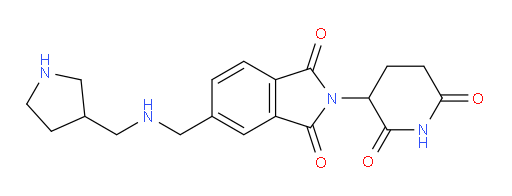 2-(2,6-dioxopiperidin-3-yl)-5-({[(pyrrolidin-3-yl)methyl]amino}methyl)-2,3-dihydro-1H-isoindole-1,3-dione
