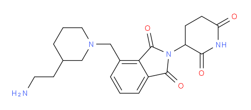 4-{[3-(2-aminoethyl)piperidin-1-yl]methyl}-2-(2,6-dioxopiperidin-3-yl)-2,3-dihydro-1H-isoindole-1,3-dione