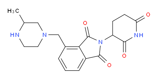 2-(2,6-dioxopiperidin-3-yl)-4-[(3-methylpiperazin-1-yl)methyl]-2,3-dihydro-1H-isoindole-1,3-dione