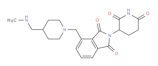 2-(2,6-dioxopiperidin-3-yl)-4-({4-[(methylamino)methyl]piperidin-1-yl}methyl)-2,3-dihydro-1H-isoindole-1,3-dione