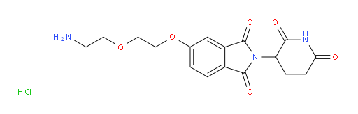 5-[2-(2-aminoethoxy)ethoxy]-2-(2,6-dioxopiperidin-3-yl)-2,3-dihydro-1H-isoindole-1,3-dione hydrochloride