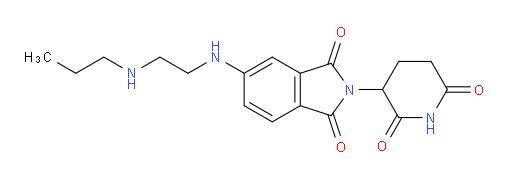 2-(2,6-dioxopiperidin-3-yl)-5-{[2-(propylamino)ethyl]amino}-2,3-dihydro-1H-isoindole-1,3-dione