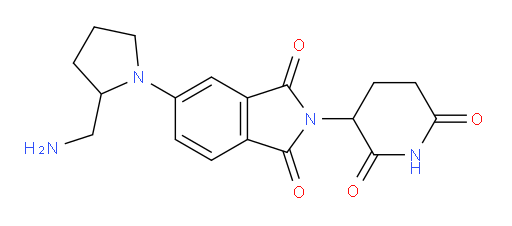 5-[2-(aminomethyl)pyrrolidin-1-yl]-2-(2,6-dioxopiperidin-3-yl)-2,3-dihydro-1H-isoindole-1,3-dione