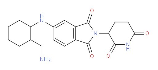5-{[2-(aminomethyl)cyclohexyl]amino}-2-(2,6-dioxopiperidin-3-yl)-2,3-dihydro-1H-isoindole-1,3-dione