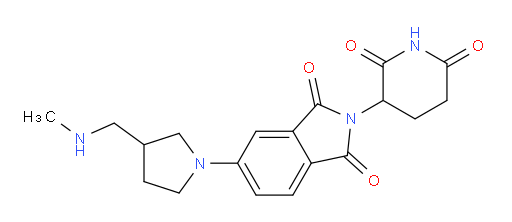 2-(2,6-dioxopiperidin-3-yl)-5-{3-[(methylamino)methyl]pyrrolidin-1-yl}-2,3-dihydro-1H-isoindole-1,3-dione