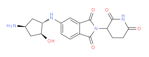 rac-5-{[(1R,2R,4R)-4-amino-2-hydroxycyclopentyl]amino}-2-(2,6-dioxopiperidin-3-yl)-2,3-dihydro-1H-isoindole-1,3-dione