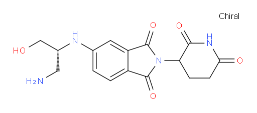 5-{[(2R)-1-amino-3-hydroxypropan-2-yl]amino}-2-(2,6-dioxopiperidin-3-yl)-2,3-dihydro-1H-isoindole-1,3-dione