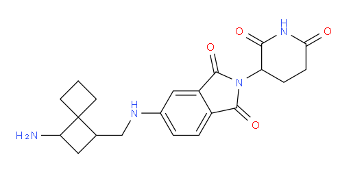 5-[({3-aminospiro[3.3]heptan-1-yl}methyl)amino]-2-(2,6-dioxopiperidin-3-yl)-2,3-dihydro-1H-isoindole-1,3-dione