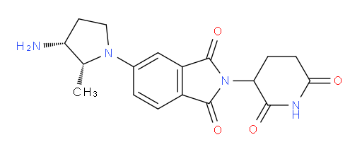 rac-5-[(2R,3R)-3-amino-2-methylpyrrolidin-1-yl]-2-(2,6-dioxopiperidin-3-yl)-2,3-dihydro-1H-isoindole-1,3-dione