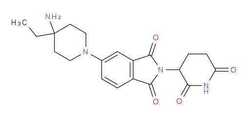 5-(4-amino-4-ethylpiperidin-1-yl)-2-(2,6-dioxopiperidin-3-yl)-2,3-dihydro-1H-isoindole-1,3-dione