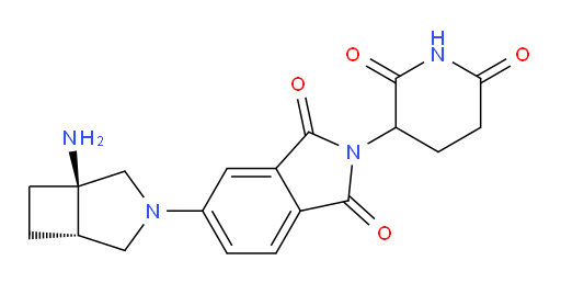 rac-5-[(1R,5S)-1-amino-3-azabicyclo[3.2.0]heptan-3-yl]-2-(2,6-dioxopiperidin-3-yl)-2,3-dihydro-1H-isoindole-1,3-dione