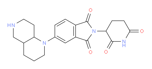 5-(decahydro-1,6-naphthyridin-1-yl)-2-(2,6-dioxopiperidin-3-yl)-2,3-dihydro-1H-isoindole-1,3-dione