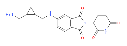 5-({[2-(aminomethyl)cyclopropyl]methyl}amino)-2-(2,6-dioxopiperidin-3-yl)-2,3-dihydro-1H-isoindole-1,3-dione