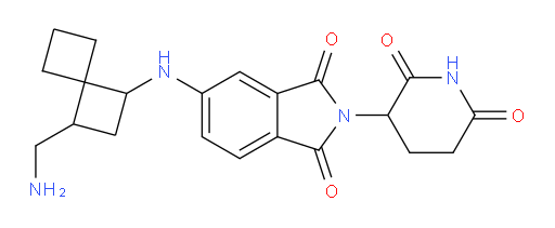 5-{[3-(aminomethyl)spiro[3.3]heptan-1-yl]amino}-2-(2,6-dioxopiperidin-3-yl)-2,3-dihydro-1H-isoindole-1,3-dione
