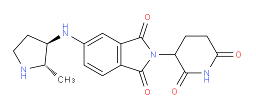 rac-2-(2,6-dioxopiperidin-3-yl)-5-{[(2R,3S)-2-methylpyrrolidin-3-yl]amino}-2,3-dihydro-1H-isoindole-1,3-dione