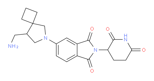 5-[8-(aminomethyl)-6-azaspiro[3.4]octan-6-yl]-2-(2,6-dioxopiperidin-3-yl)-2,3-dihydro-1H-isoindole-1,3-dione