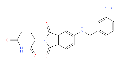 5-{[(3-aminophenyl)methyl]amino}-2-(2,6-dioxopiperidin-3-yl)-2,3-dihydro-1H-isoindole-1,3-dione