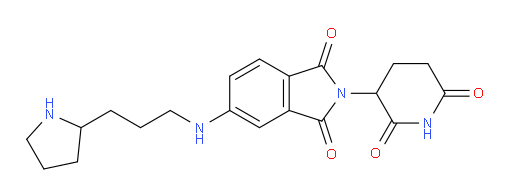 2-(2,6-dioxopiperidin-3-yl)-5-{[3-(pyrrolidin-2-yl)propyl]amino}-2,3-dihydro-1H-isoindole-1,3-dione