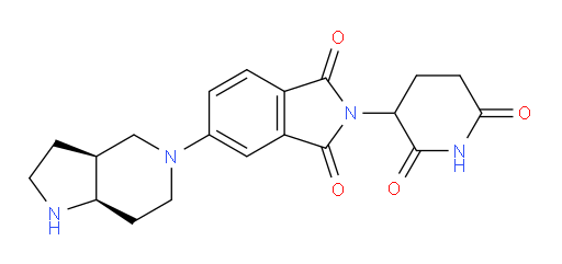rac-5-[(3aR,7aS)-octahydro-1H-pyrrolo[3,2-c]pyridin-5-yl]-2-(2,6-dioxopiperidin-3-yl)-2,3-dihydro-1H-isoindole-1,3-dione