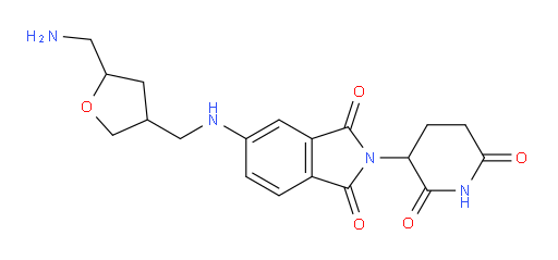 5-({[5-(aminomethyl)oxolan-3-yl]methyl}amino)-2-(2,6-dioxopiperidin-3-yl)-2,3-dihydro-1H-isoindole-1,3-dione