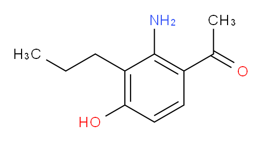 1-(2-amino-4-hydroxy-3-propylphenyl)ethan-1-one