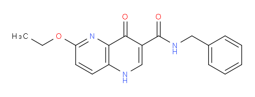 N-benzyl-6-ethoxy-4-oxo-1,4-dihydro-1,5-naphthyridine-3-carboxamide