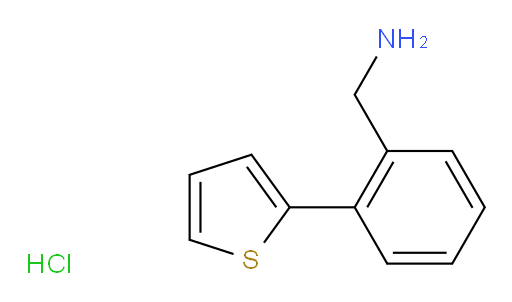 1-[2-(thiophen-2-yl)phenyl]methanamine hydrochloride