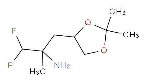 3-(2,2-dimethyl-1,3-dioxolan-4-yl)-1,1-difluoro-2-methylpropan-2-amine