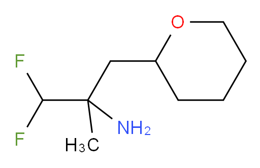 1,1-difluoro-2-methyl-3-(tetrahydro-2H-pyran-2-yl)propan-2-amine