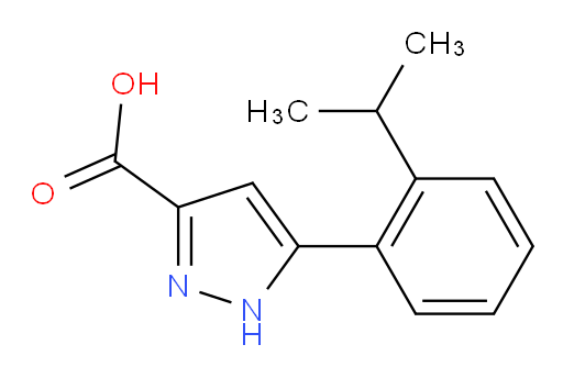 5-[2-(propan-2-yl)phenyl]-1H-pyrazole-3-carboxylic acid