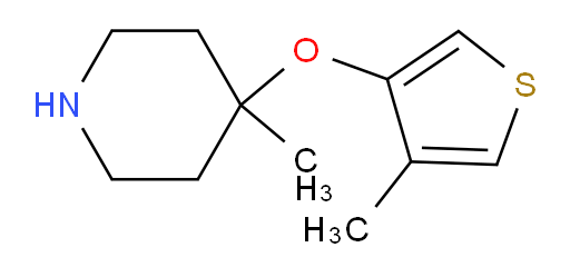 4-methyl-4-[(4-methylthiophen-3-yl)oxy]piperidine