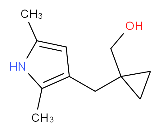 {1-[(2,5-dimethyl-1H-pyrrol-3-yl)methyl]cyclopropyl}methanol