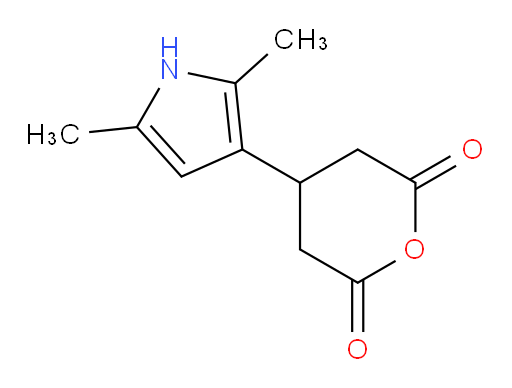 4-(2,5-dimethyl-1H-pyrrol-3-yl)oxane-2,6-dione
