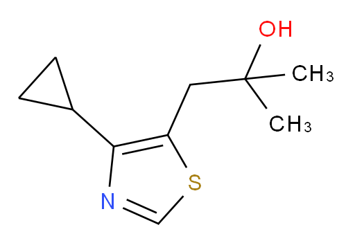 1-(4-cyclopropyl-1,3-thiazol-5-yl)-2-methylpropan-2-ol