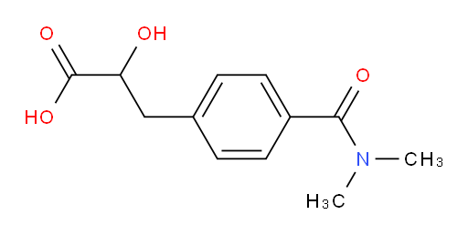 3-[4-(dimethylcarbamoyl)phenyl]-2-hydroxypropanoic acid