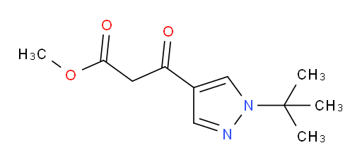 methyl 3-(1-tert-butyl-1H-pyrazol-4-yl)-3-oxopropanoate