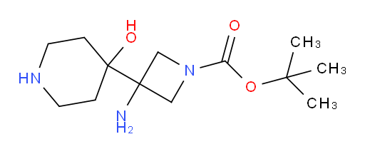 tert-butyl 3-amino-3-(4-hydroxypiperidin-4-yl)azetidine-1-carboxylate