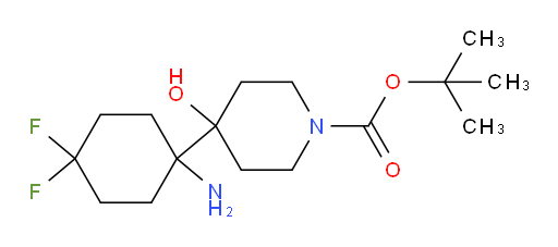 tert-butyl 4-(1-amino-4,4-difluorocyclohexyl)-4-hydroxypiperidine-1-carboxylate