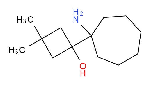 1-(1-aminocycloheptyl)-3,3-dimethylcyclobutan-1-ol