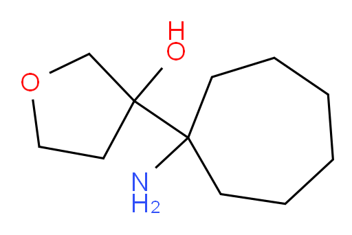 3-(1-aminocycloheptyl)oxolan-3-ol