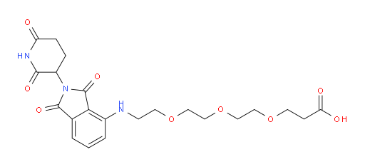 3-{2-[2-(2-{[2-(2,6-dioxopiperidin-3-yl)-1,3-dioxo-2,3-dihydro-1H-isoindol-4-yl]amino}ethoxy)ethoxy]ethoxy}propanoic acid